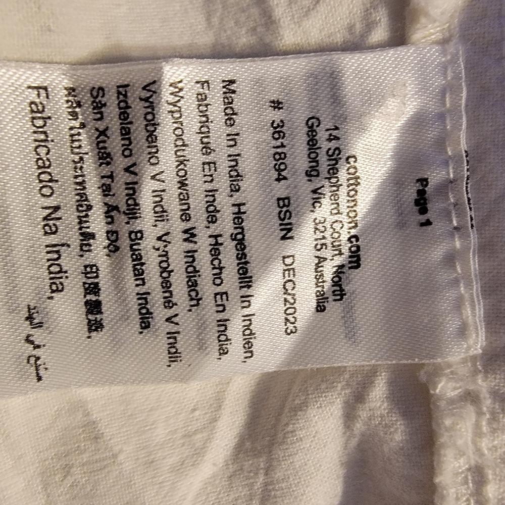 Cotton On White Elastic Waist Shorts with Embroidered Logo - Picture 6 of 8